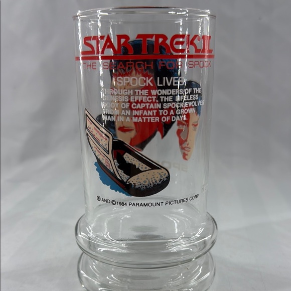 Star Trek Spock Lives Glass - Picture 2 of 2